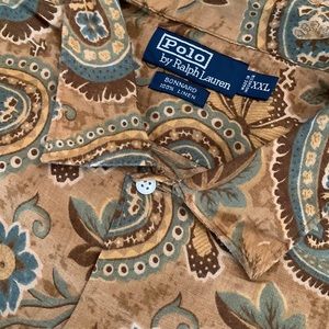 Linen Polo by Ralph Lauren Long Sleeve Shirt